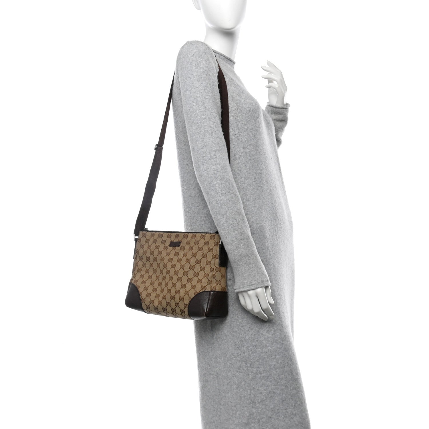 Monogram Joy Messenger Bag Dark Brown
