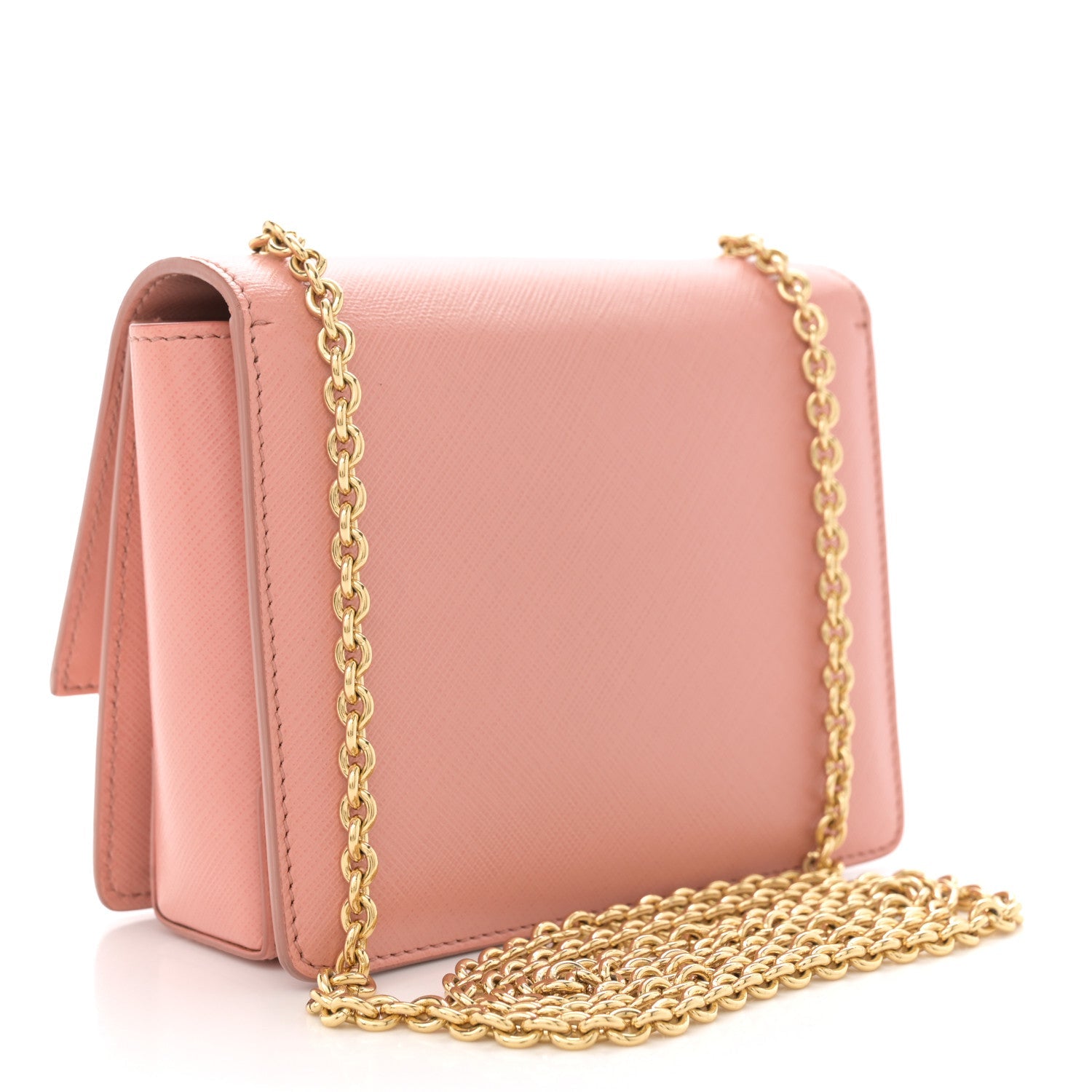 Hammered Calfskin Mini Vara Bow Crossbody Bag Pink