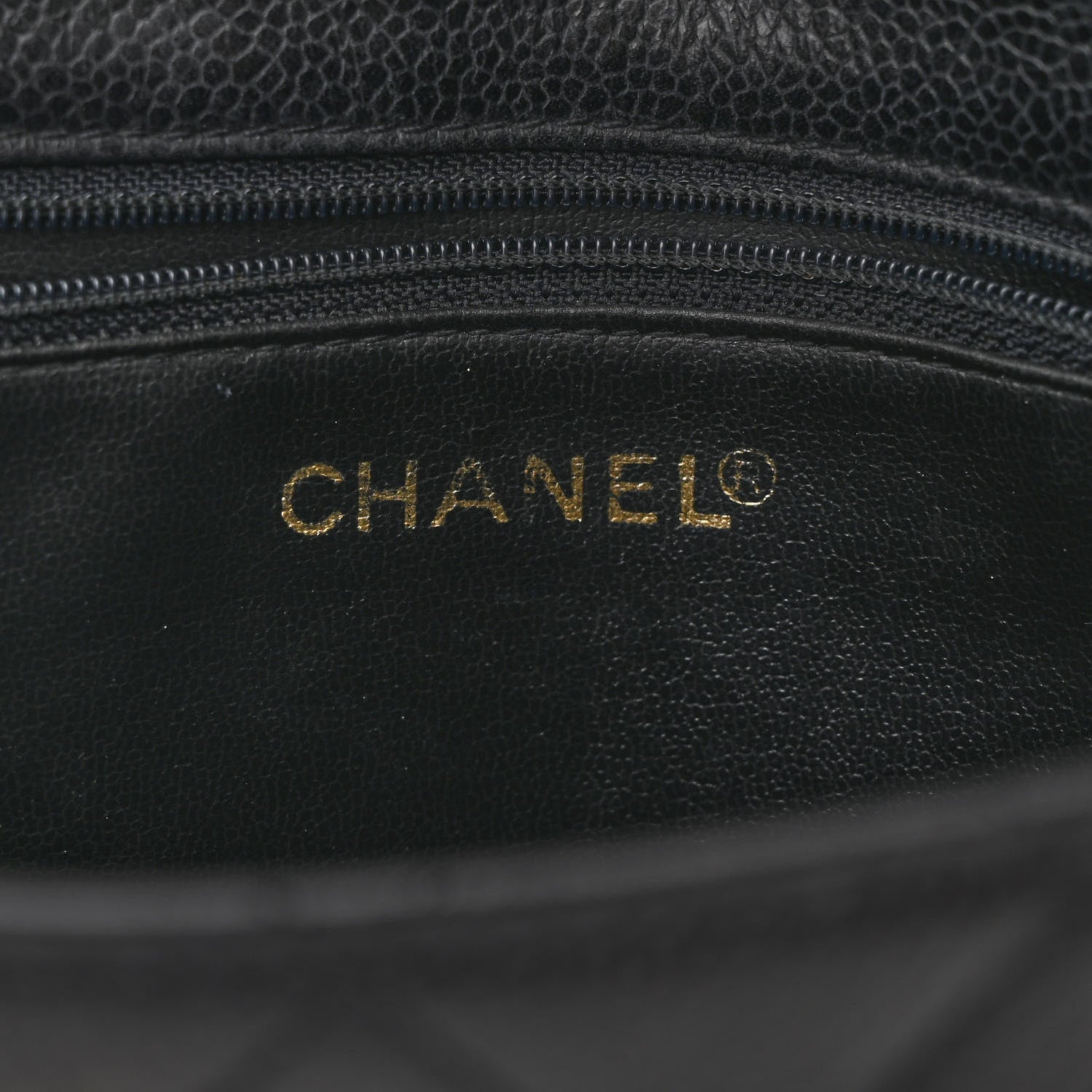 Caviar Quilted East West CC Flap Black