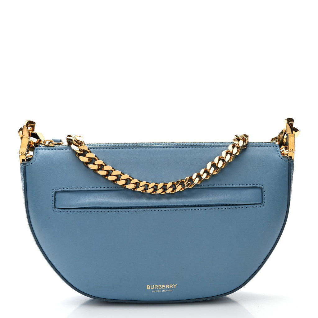 Lambskin Small Olympia Chain Shoulder Bag Pale Blue