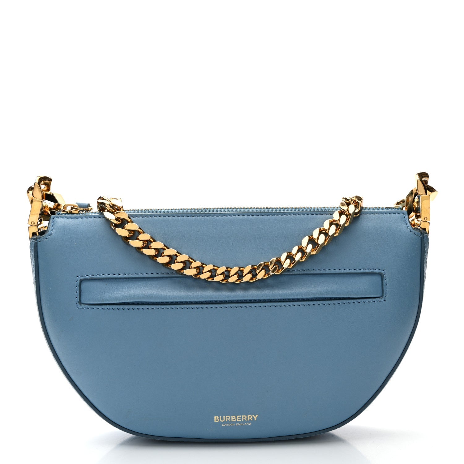 Lambskin Small Olympia Chain Shoulder Bag Pale Blue