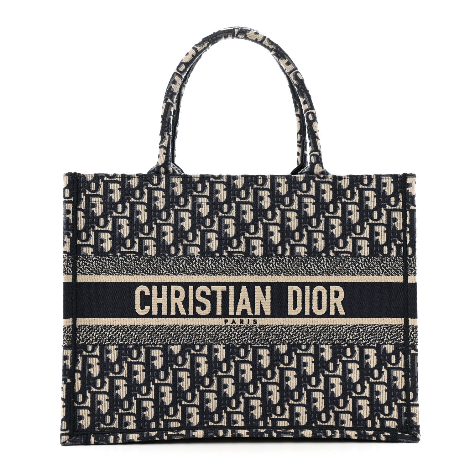 Oblique Medium Book Tote Blue Multicolor