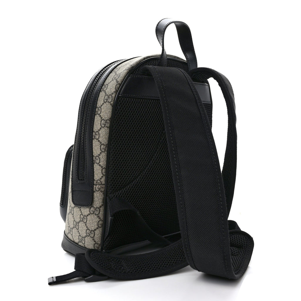 GG Supreme Monogram Small Eden Day Backpack Black