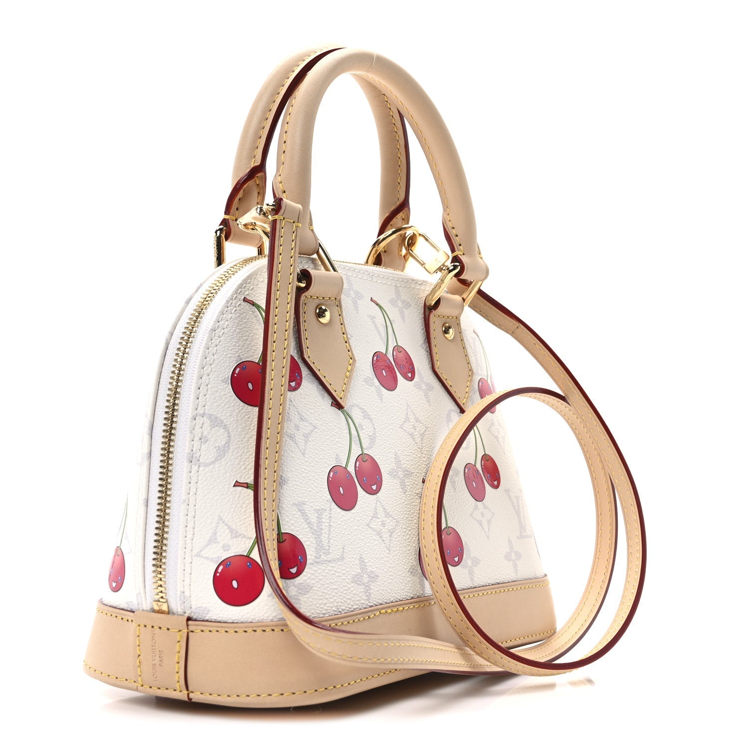LV X TM Monogram Cerises Alma BB White