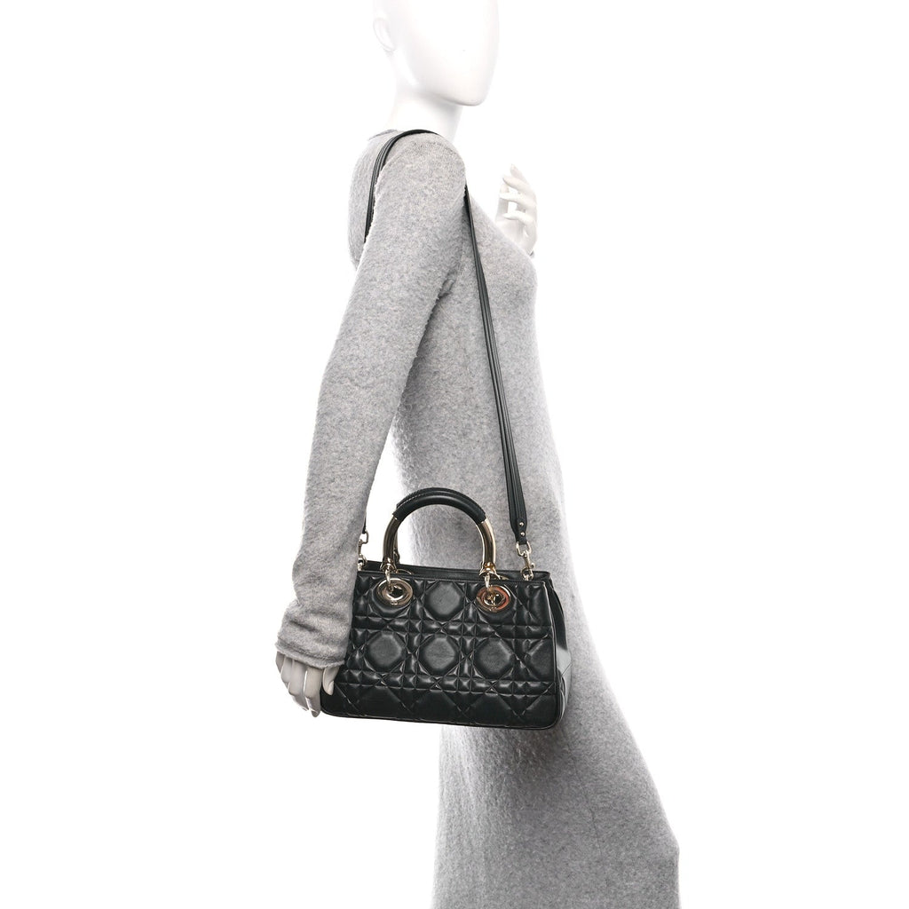 Calfskin Cannage Medium The Lady 95.22 Black