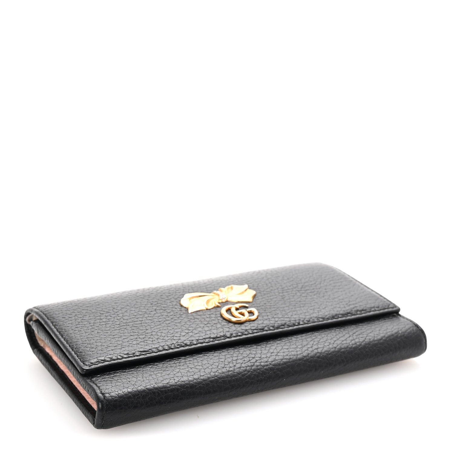Calfskin Garden Continental Wallet Black