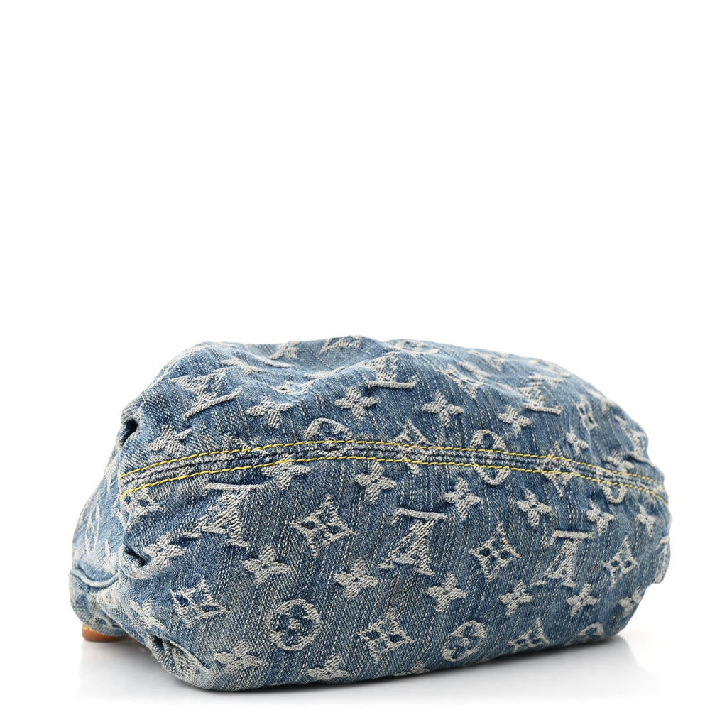 Monogram Denim Pleaty Blue