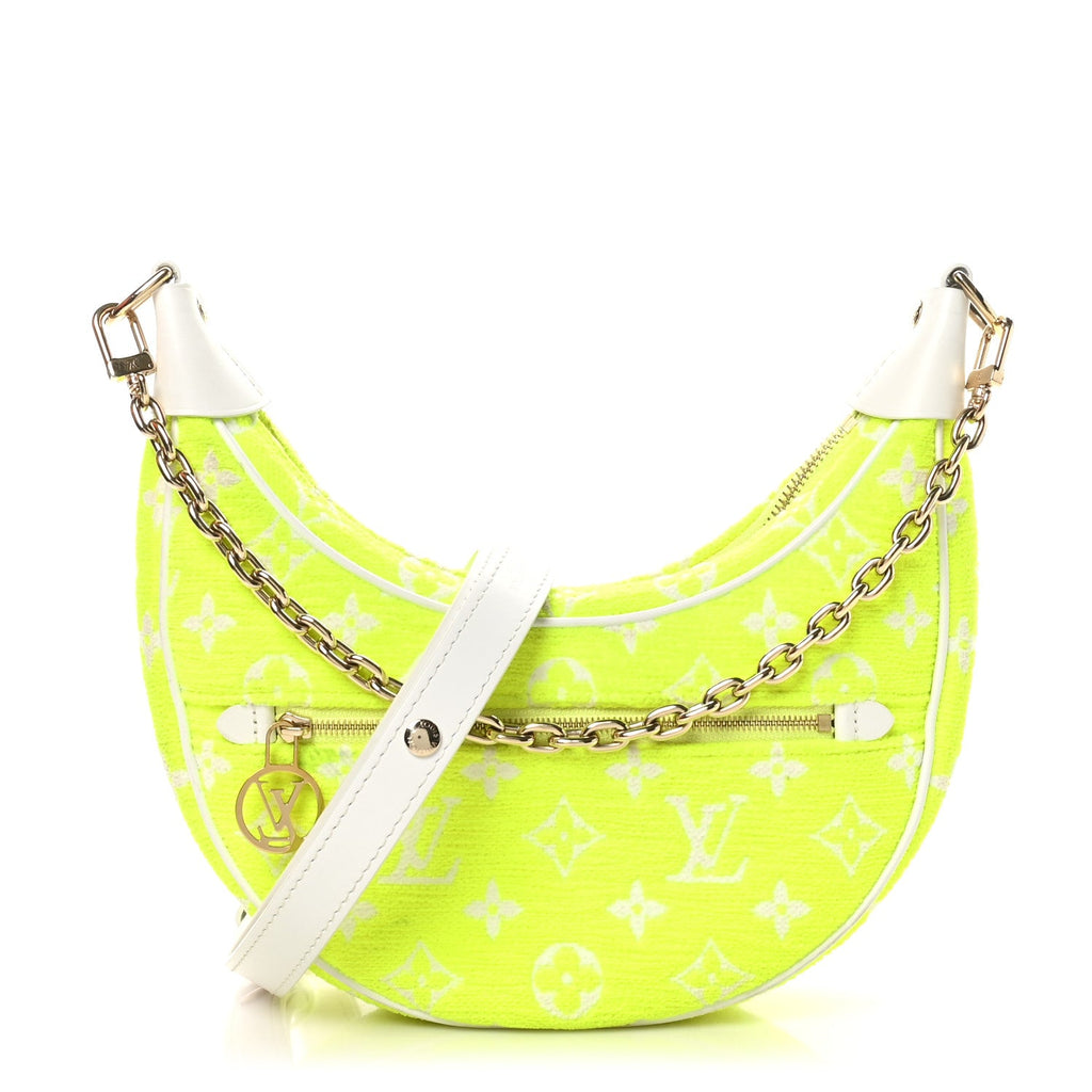 Monogram Jacquard Velvet Loop Yellow