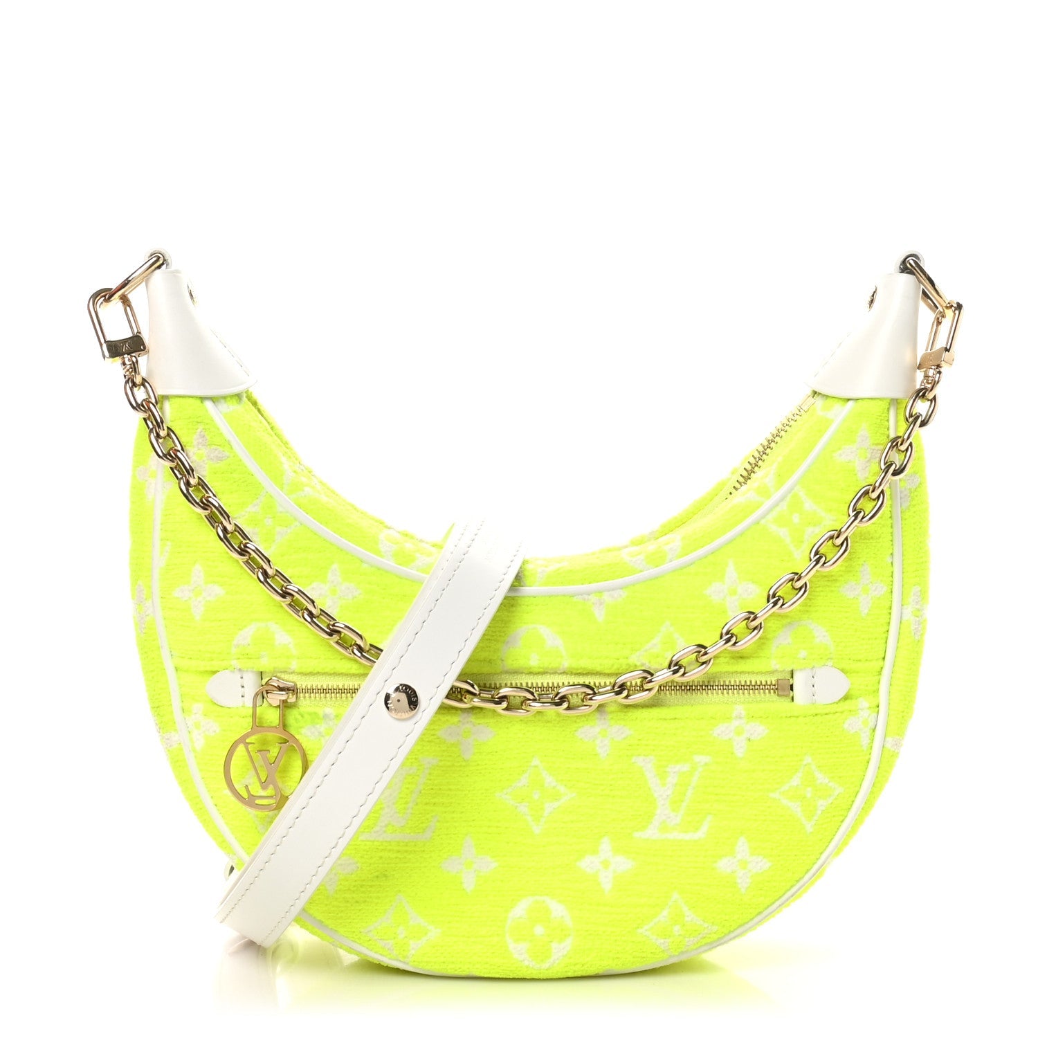 Monogram Jacquard Velvet Loop Yellow