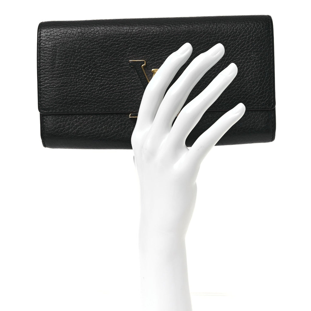 Taurillon Capucines Wallet Black