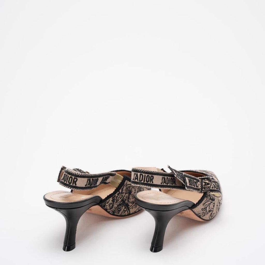 Christian Dior Toile De Jouy J'Adior Pumps 38 Hazelnut Black