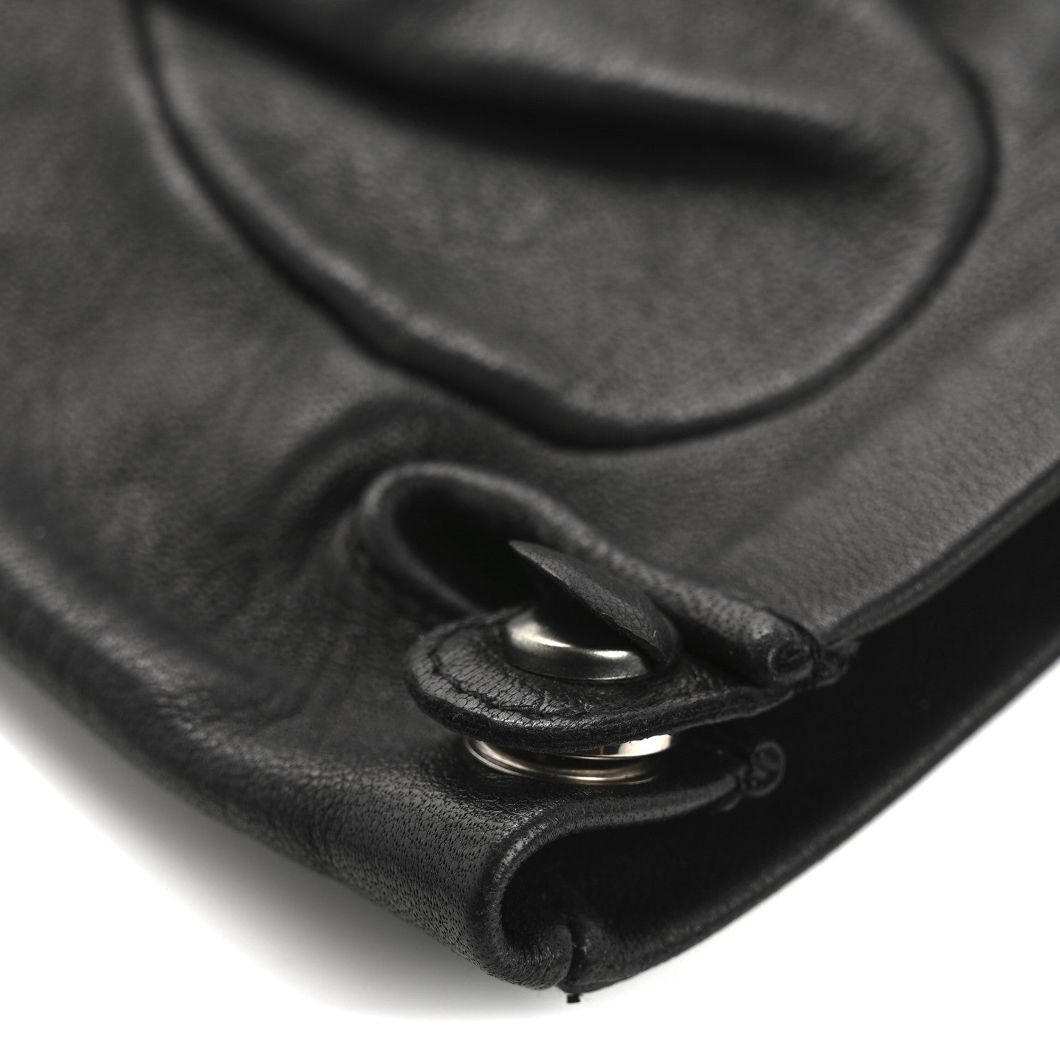 Lambskin Paris Dallas Fingerless CC Gloves 6 Black