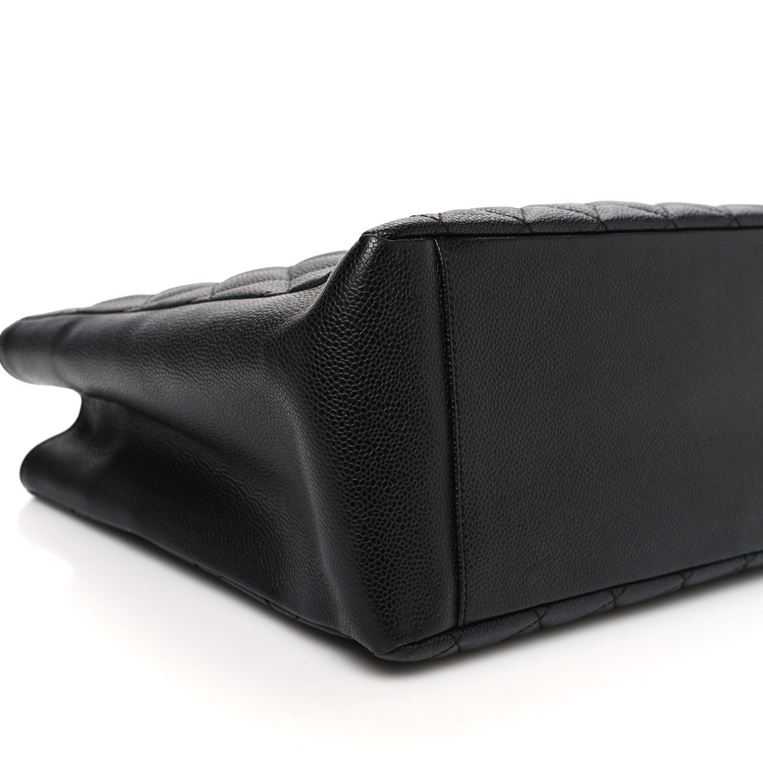 Caviar Quilted Grand Shopping Tote GST Black