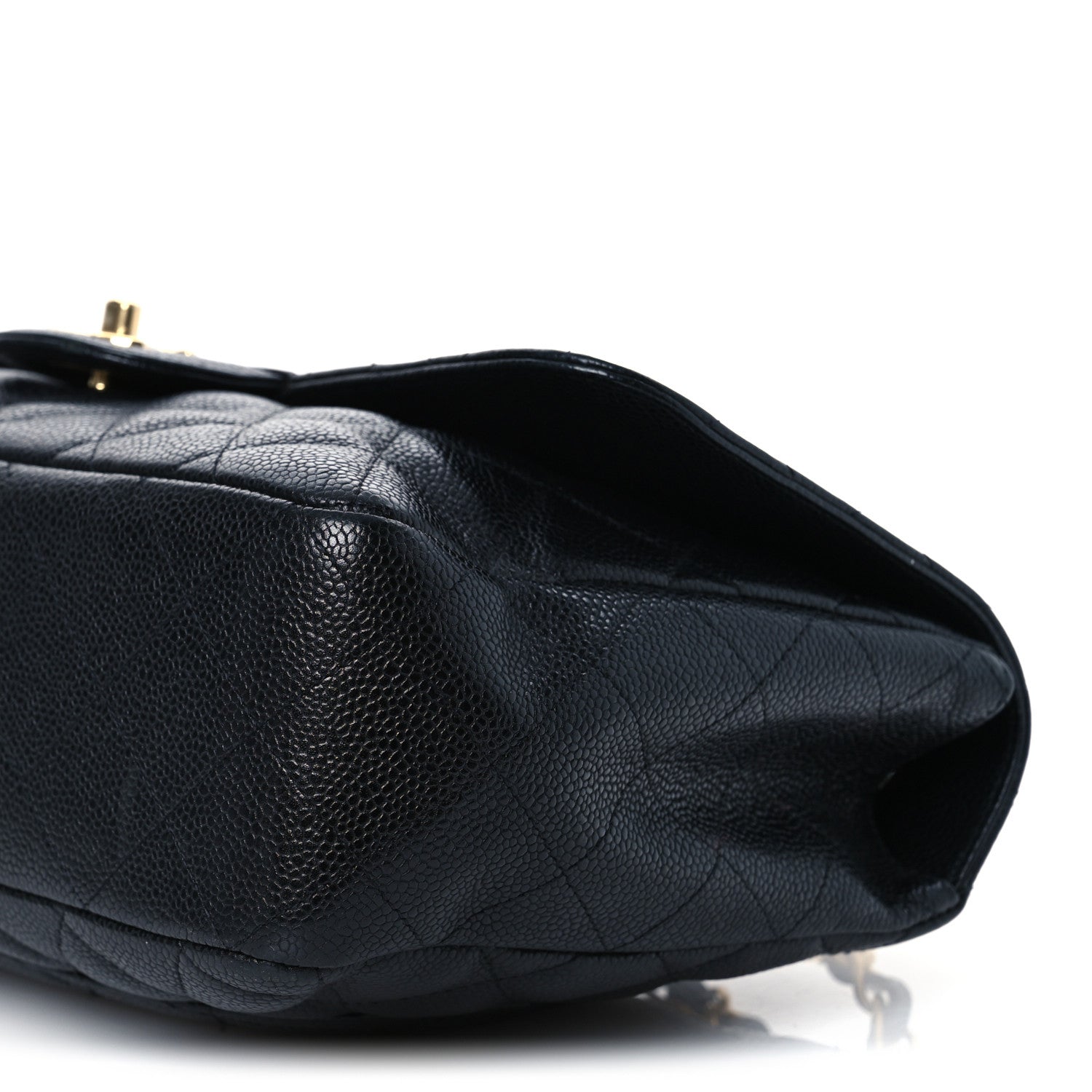 Caviar Quilted Jumbo Single Flap Black