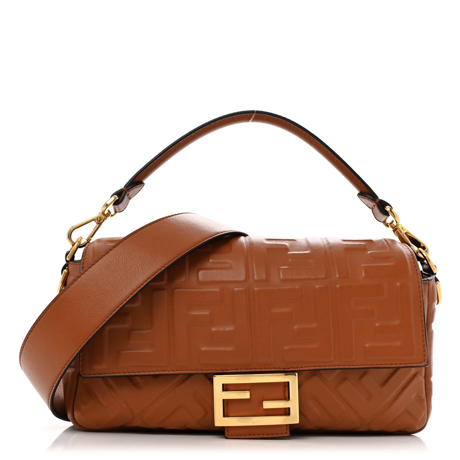 Nappa FF 1974 Embossed Baguette Coloniale