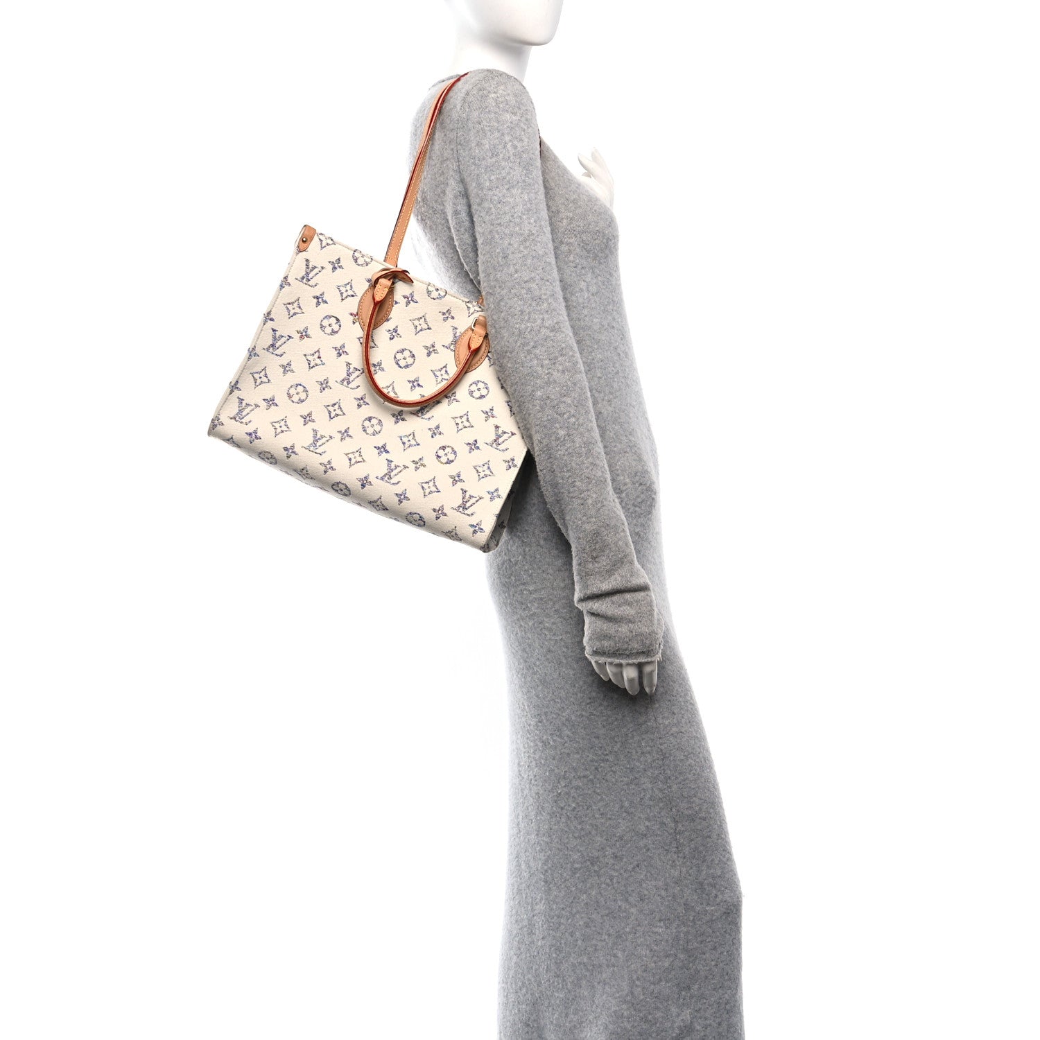 Monogram Jacquard Nautical Onthego MM Multicolor Beige