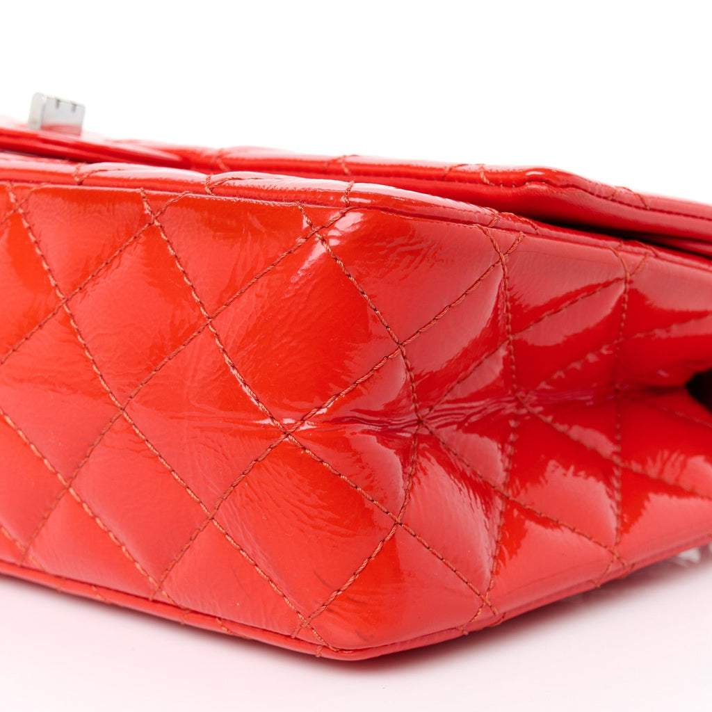 Distressed Patent Quilted 2.55 Reissue 226 Flap Red