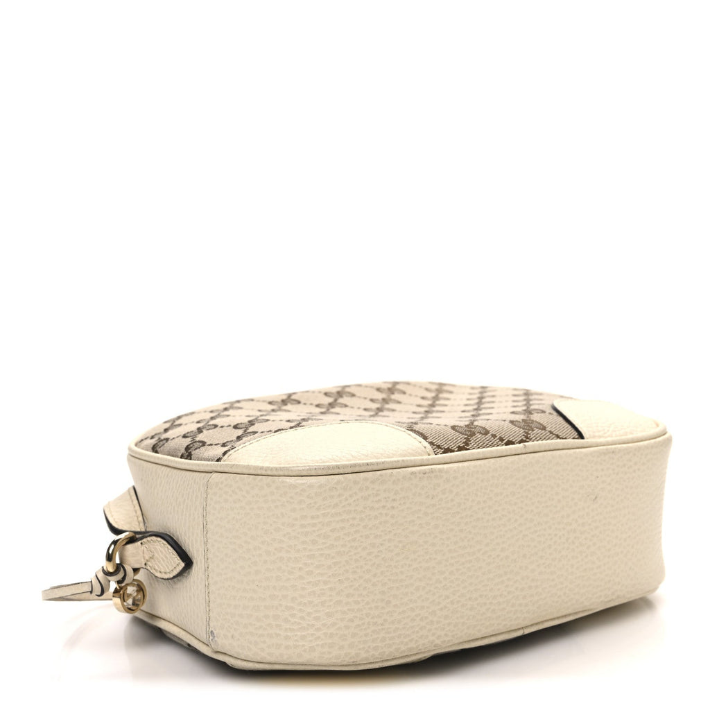 Monogram Dollar Calfskin Mini Bree Messenger Bag Beige Ebony Avoire