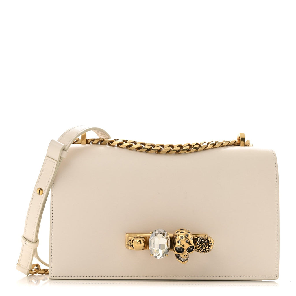 Calfskin Knuckle Crossbody White