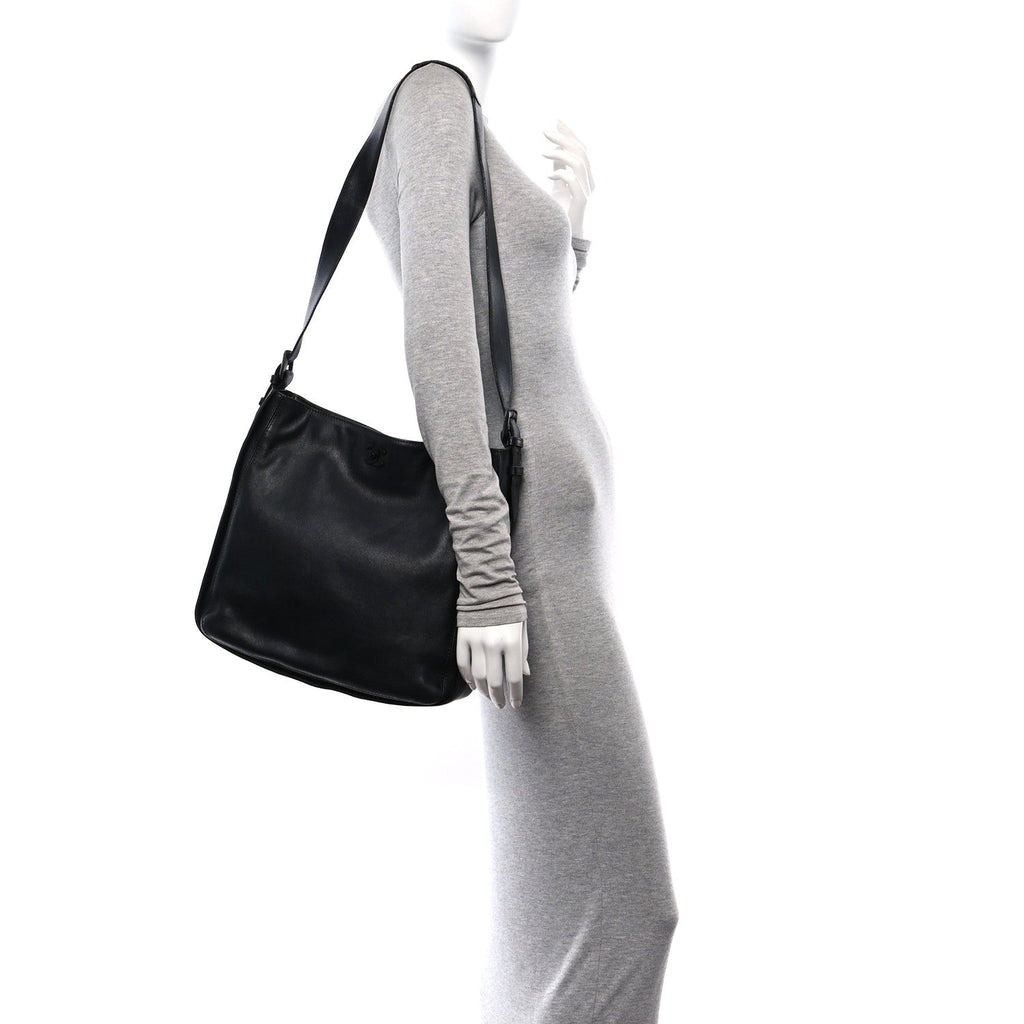Lambskin Messenger Black