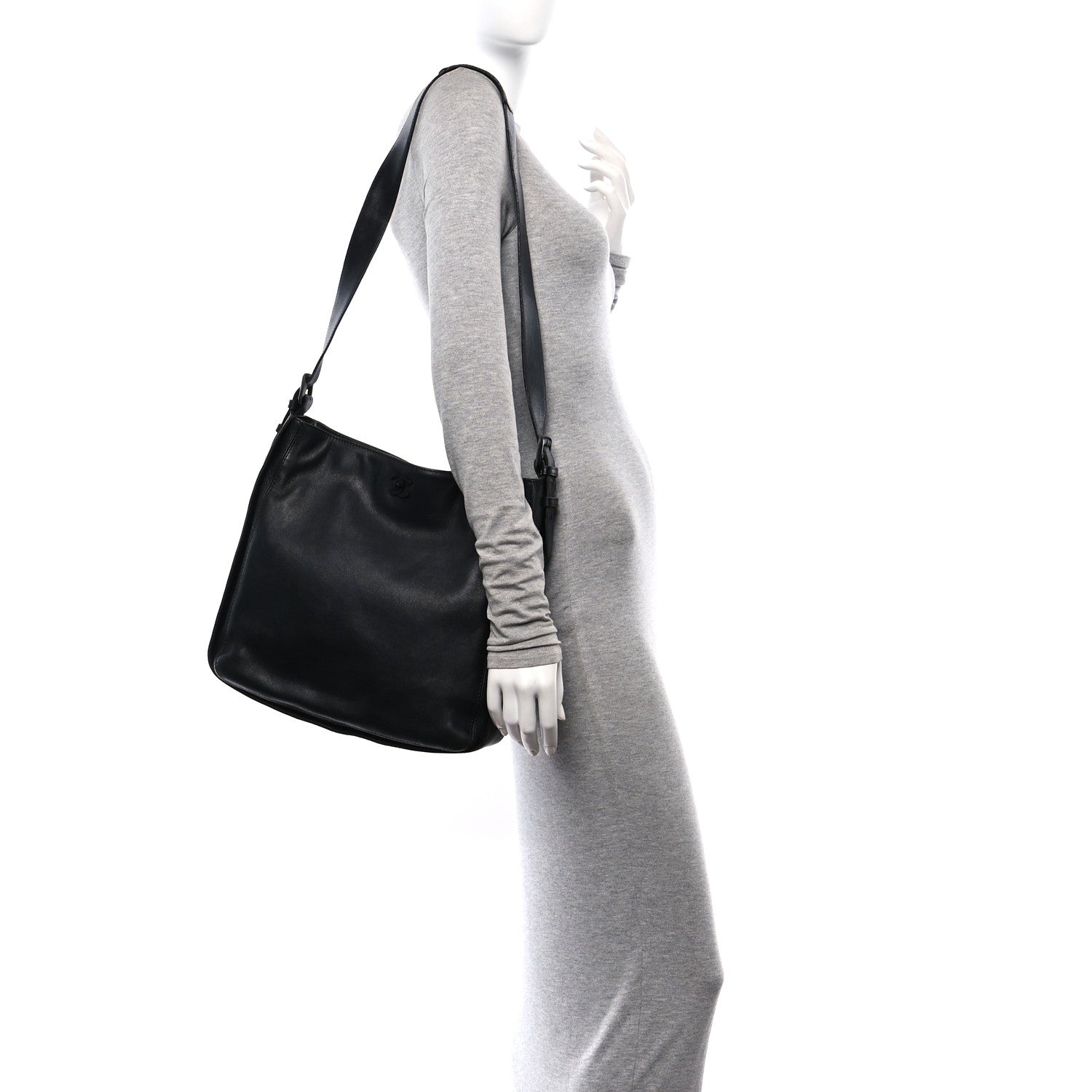 Lambskin Messenger Black