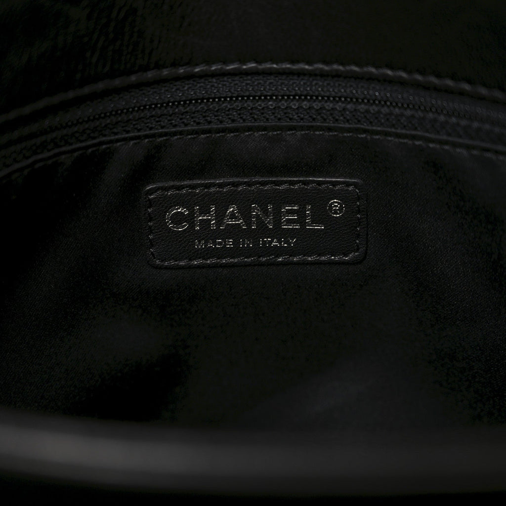 Lambskin Quilted Chanel 3 Maxi Flap Bag Black