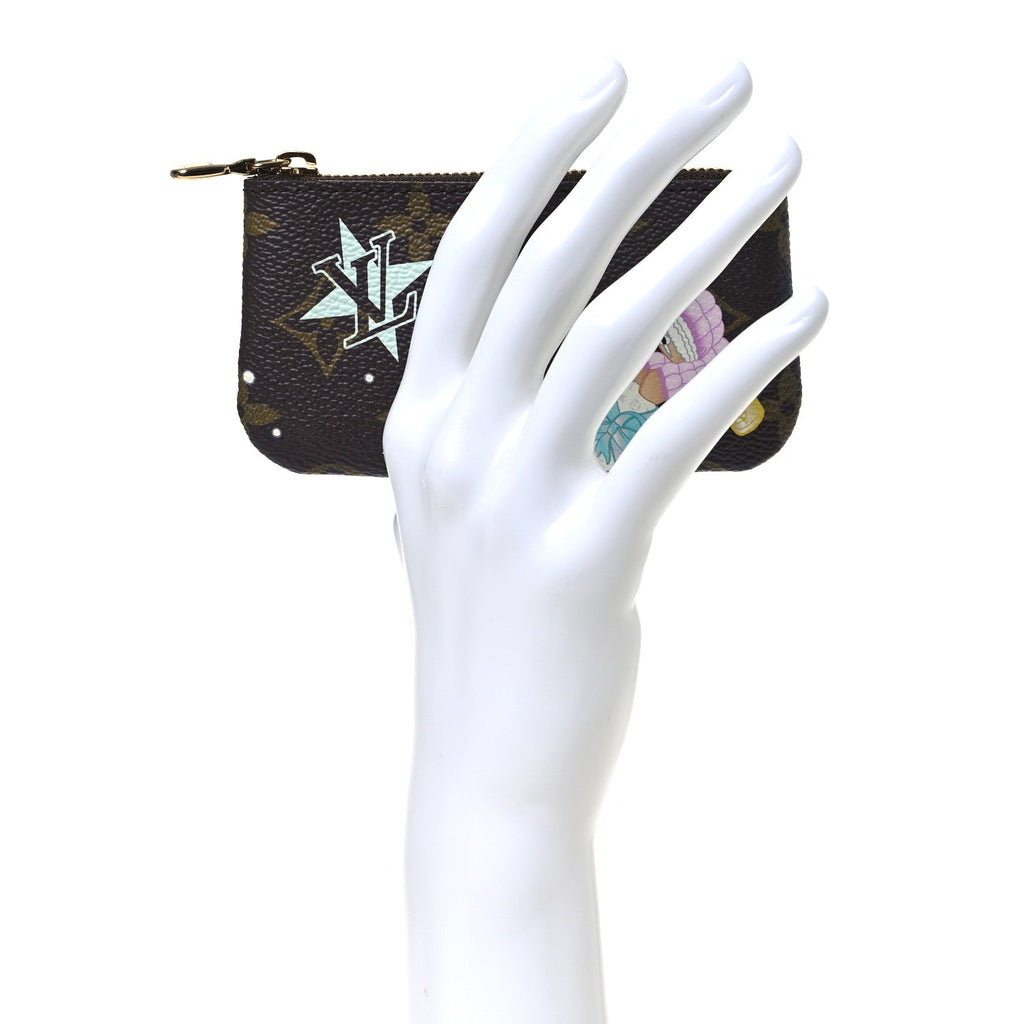 Monogram 2025 Christmas Animation Key Pouch Azur Frost