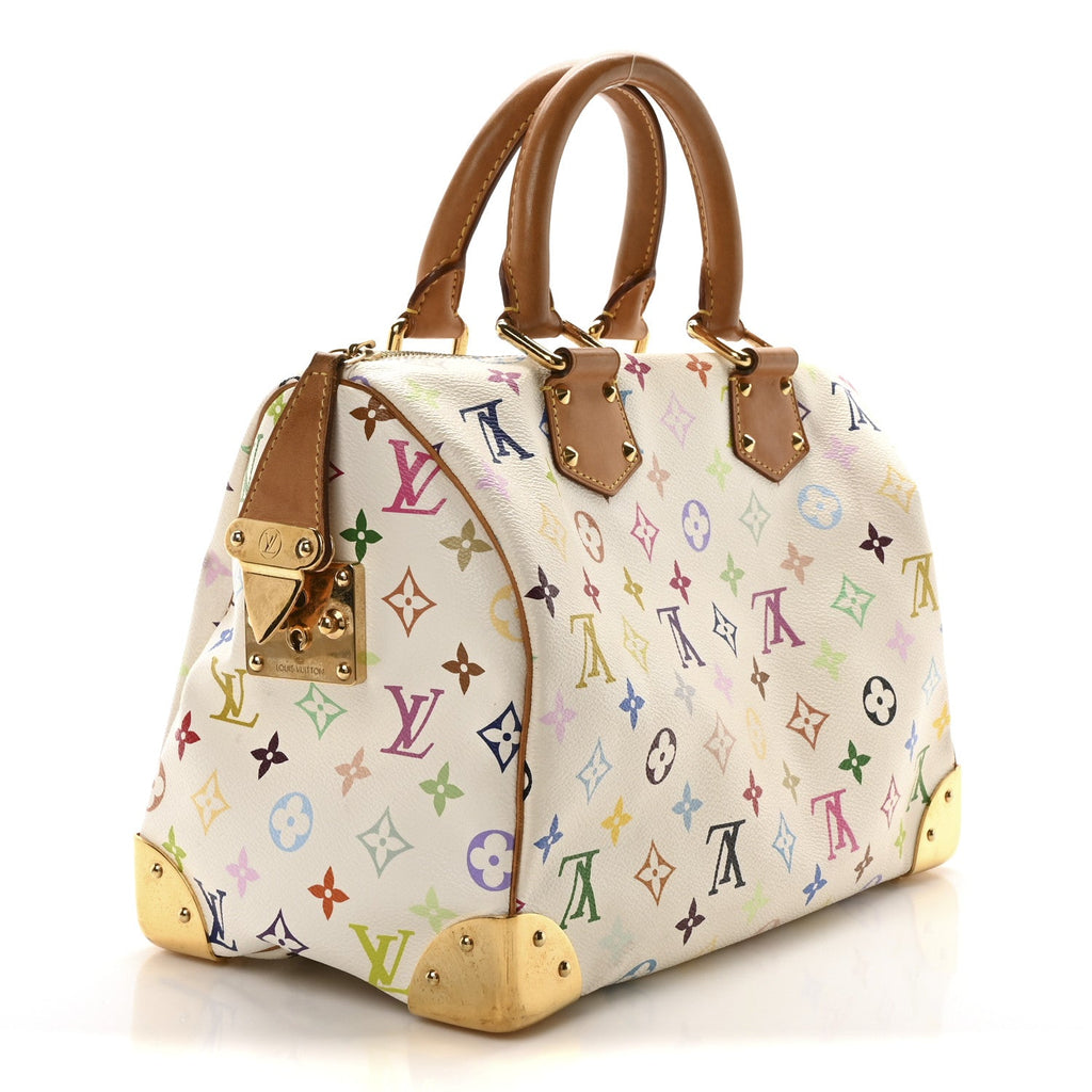 Monogram Multicolor Speedy 30 White
