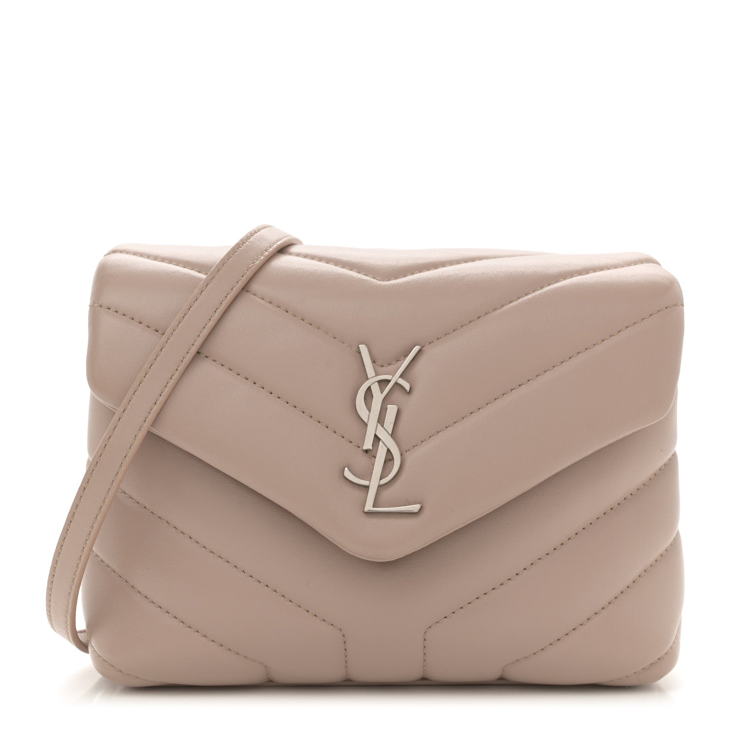 Calfskin Y Quilted Monogram Toy Loulou Crossbody Bag Light Natural