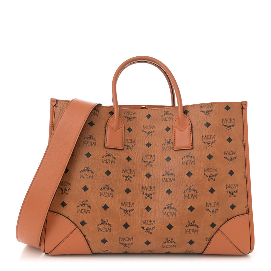 Visetos Large Munchen Tote Cognac