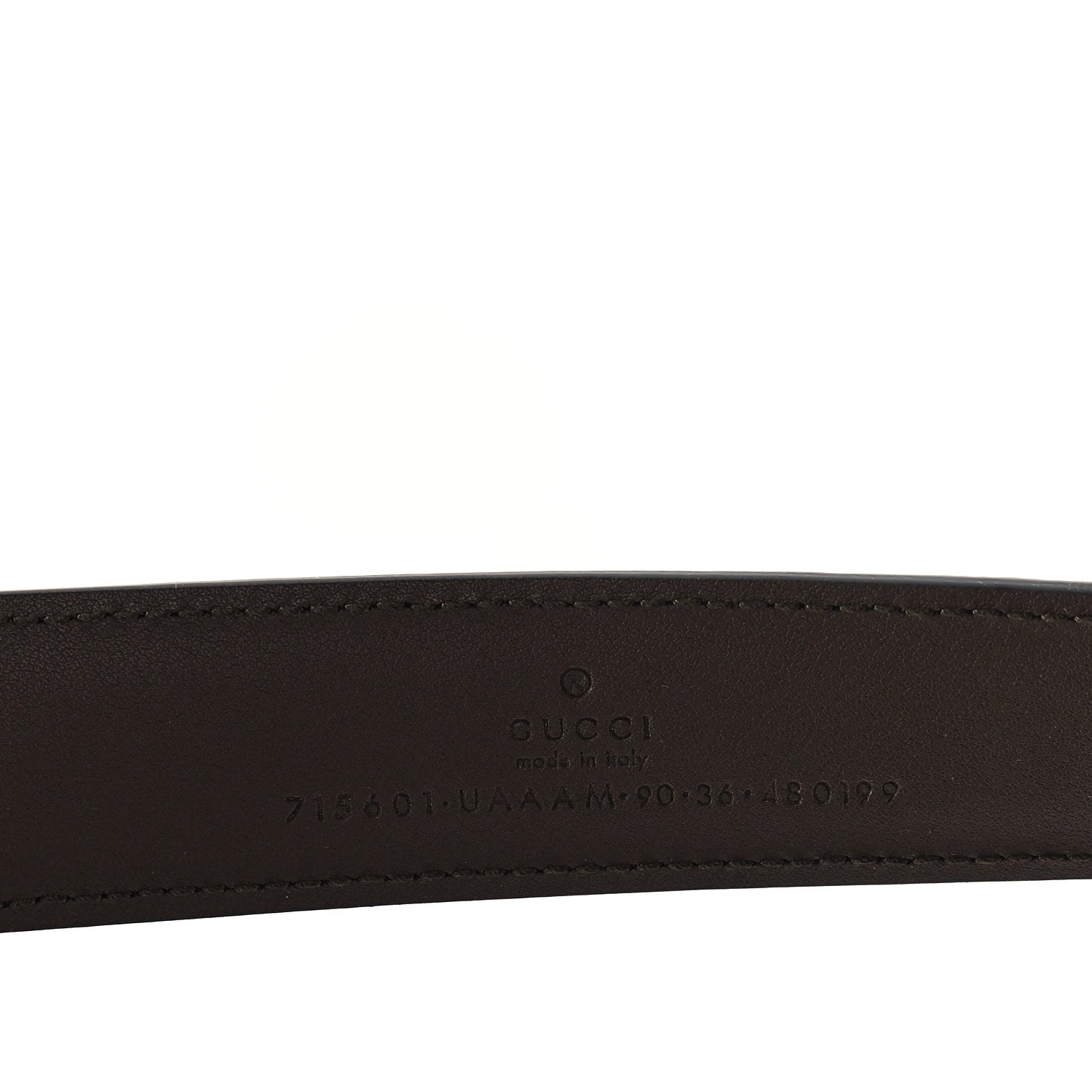Dollar Calfskin Interlocking G Web Belt 90 36 Brown