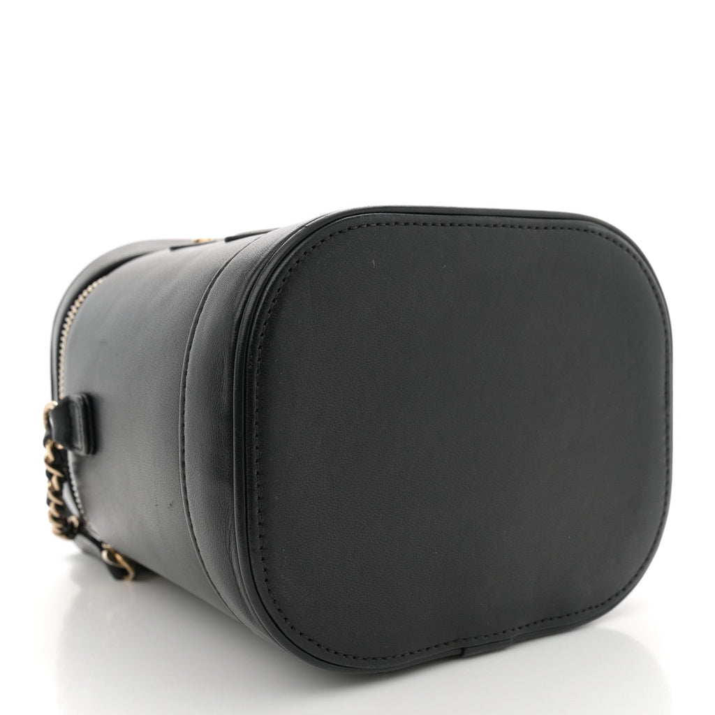 Lambskin Timeless Vanity Cosmetic Case Black