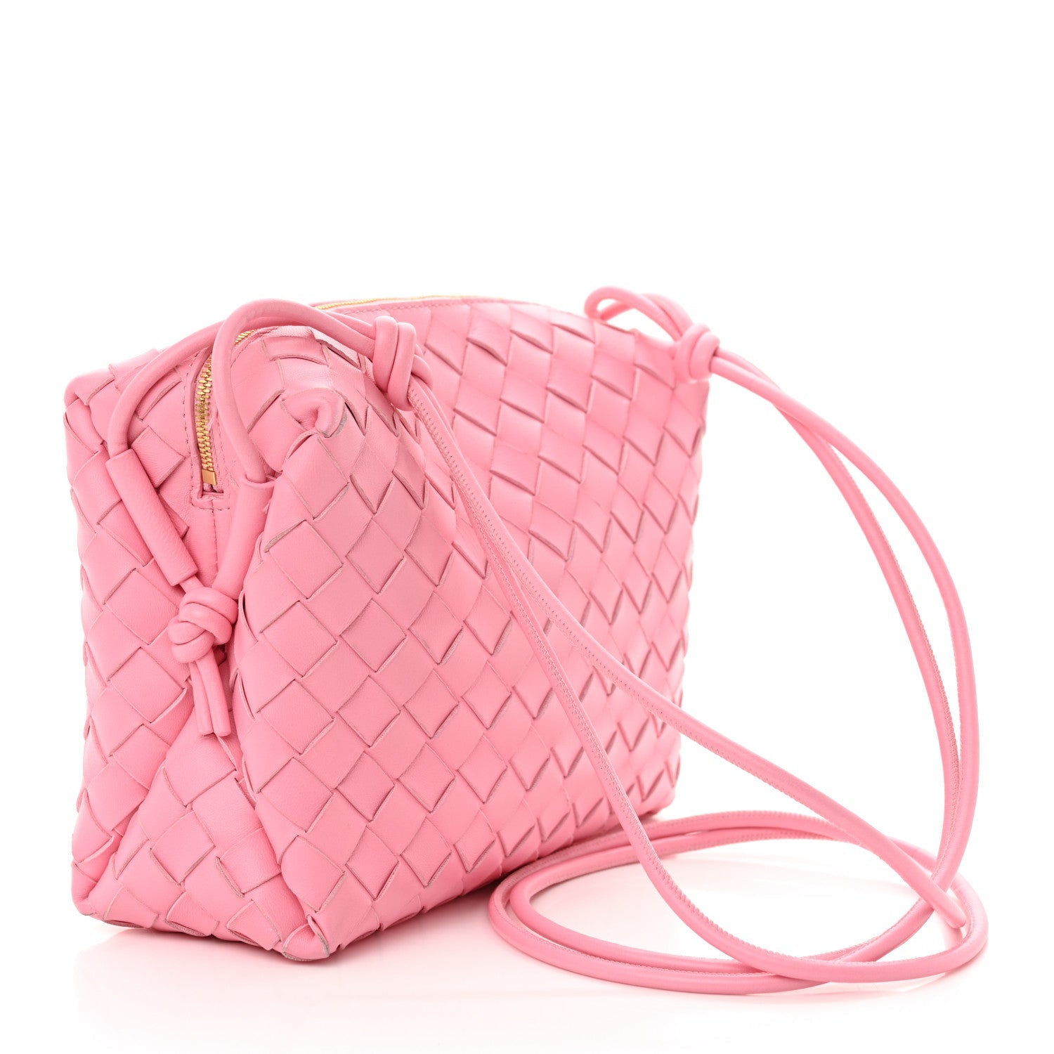Nappa Intrecciato Small Loop Camera Bag Ribbon