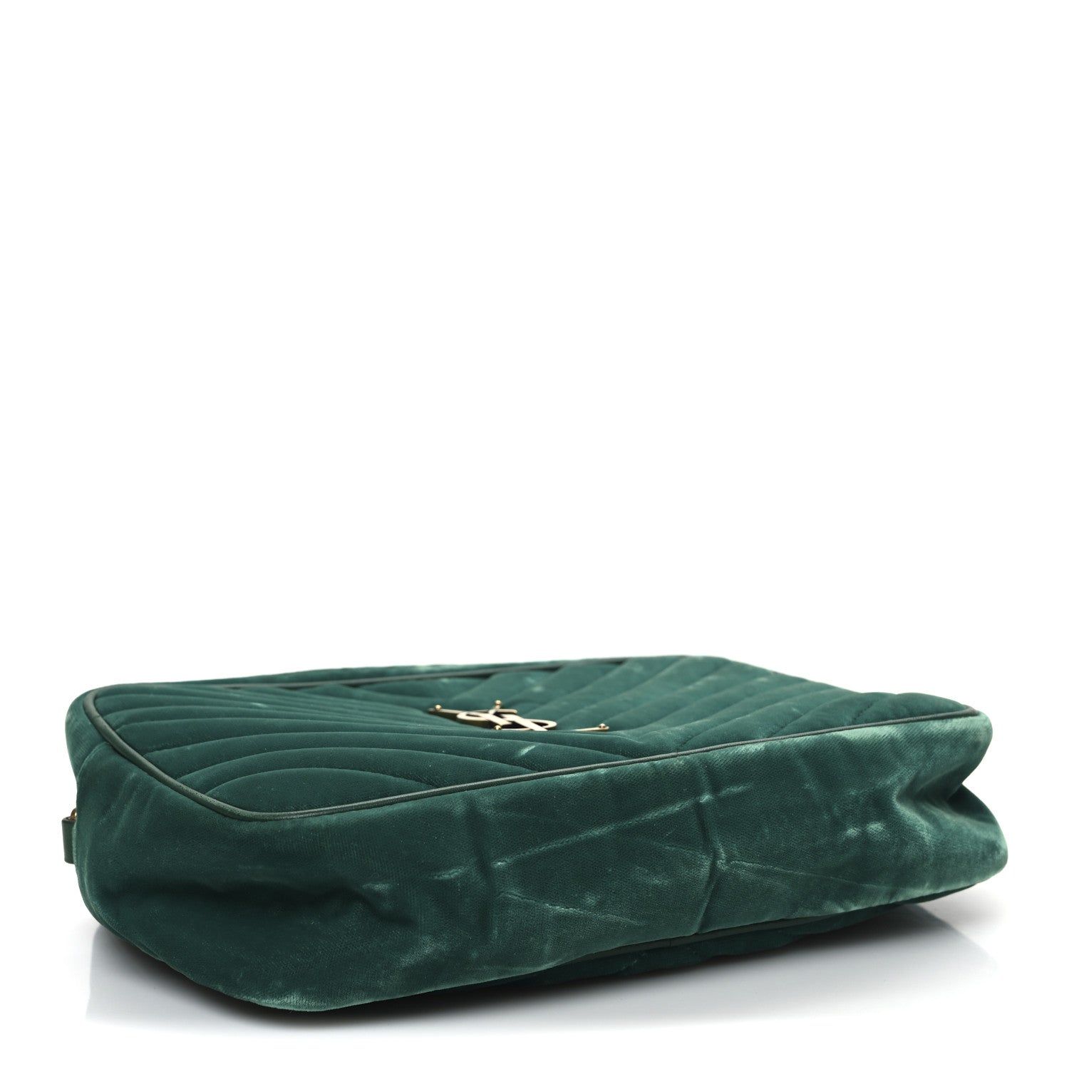 Velvet Matelasse Monogram Lou Camera Bag Deep Malachite