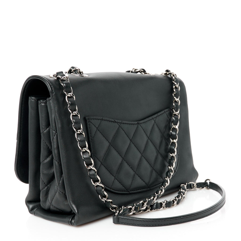 Calfskin Small Tramezzo Flap Black