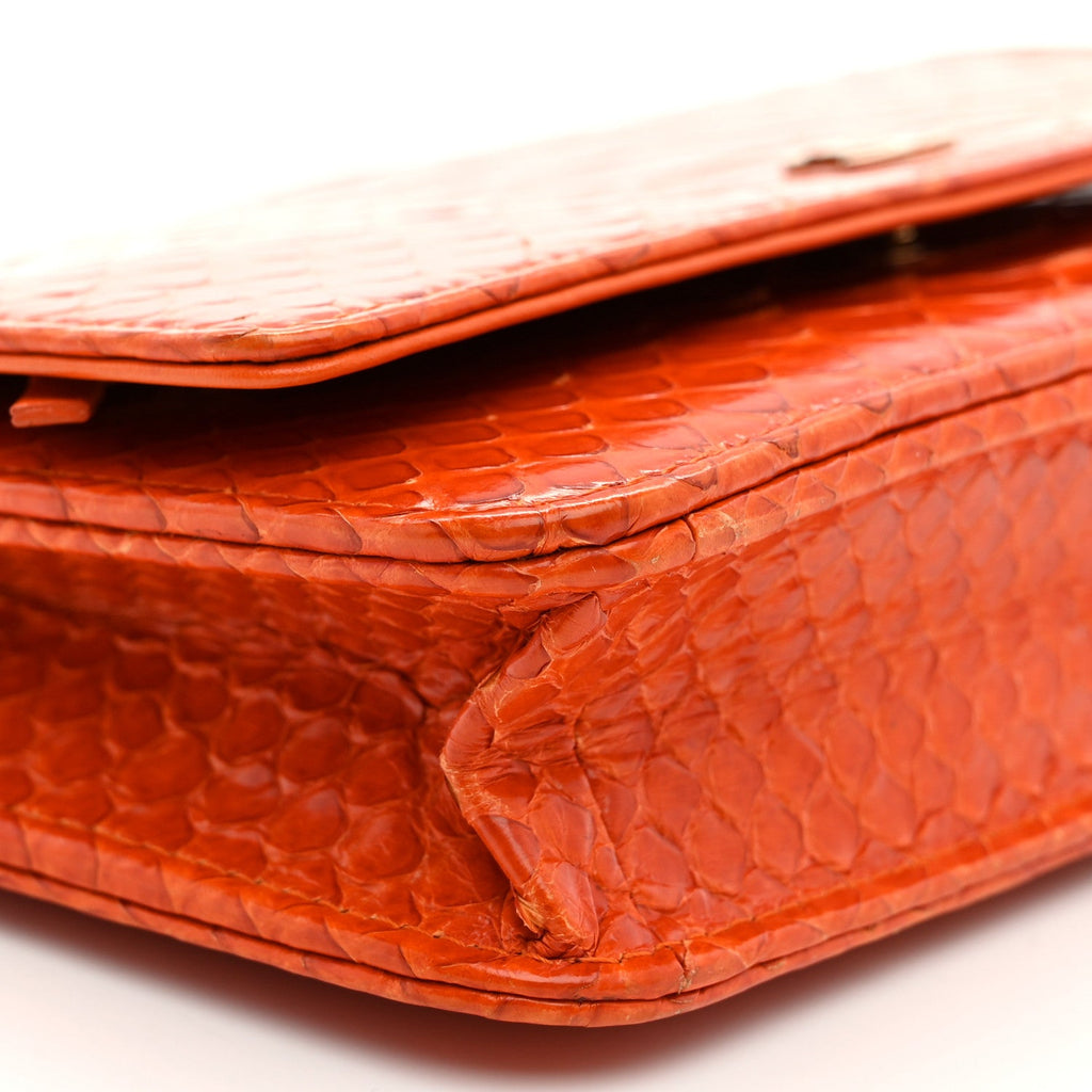 Snakeskin Wallet On Chain WOC Orange