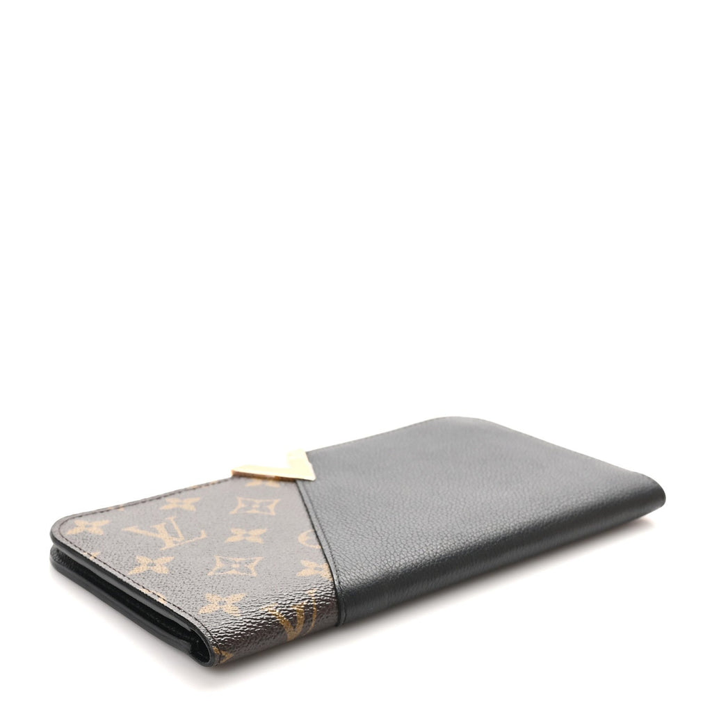 Monogram Calfskin Kimono Wallet Black