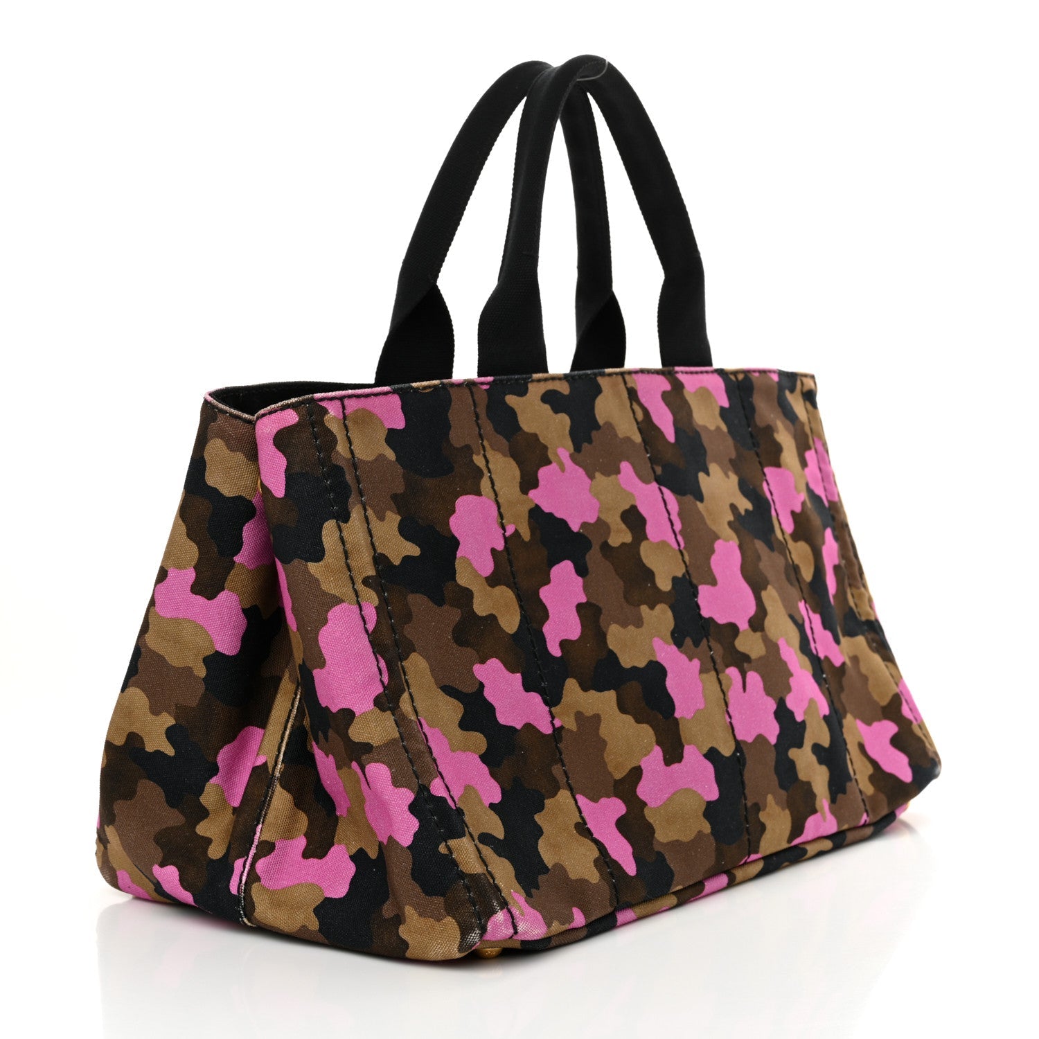Canapa Camouflage Tote  Pink Brown
