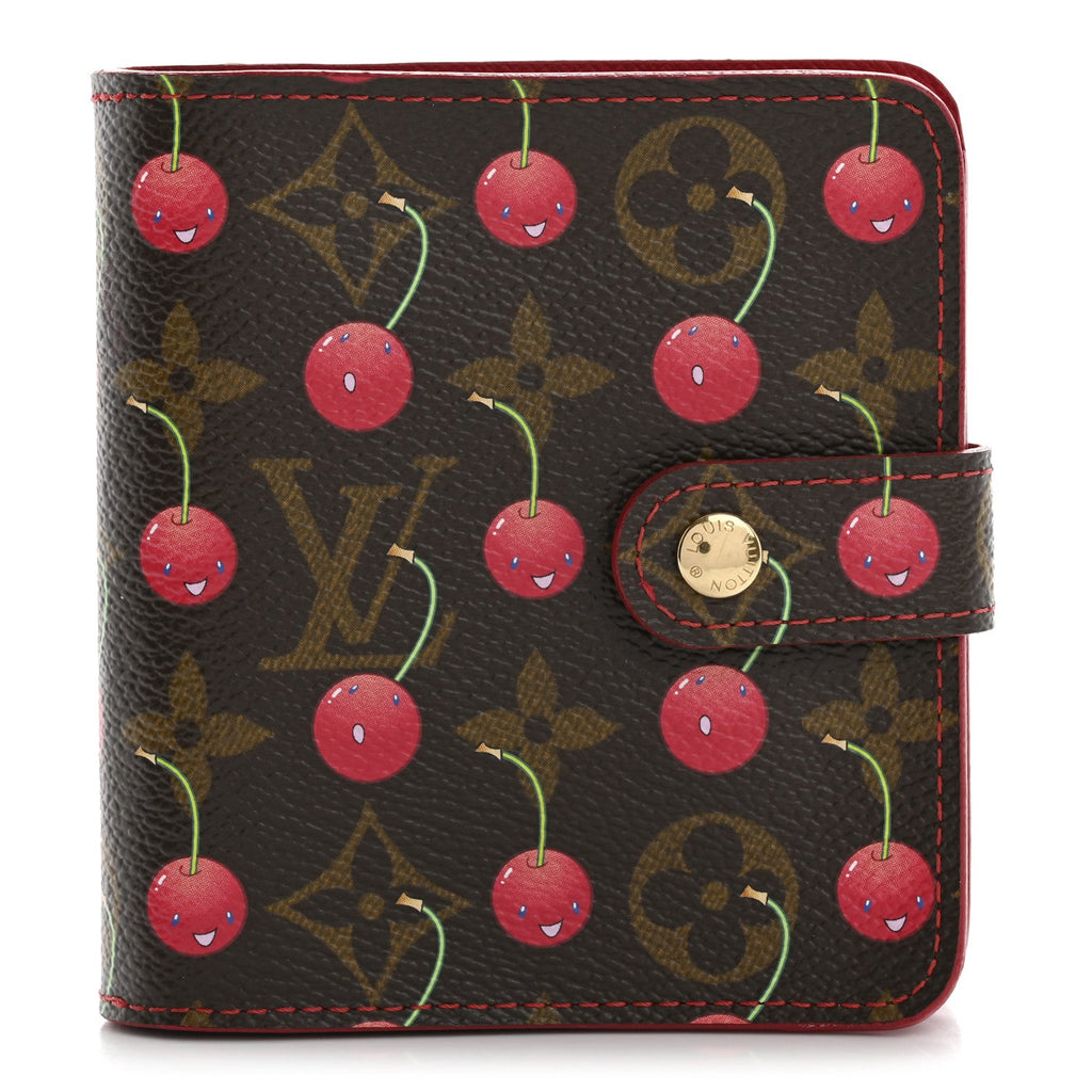 Monogram Cerises Compact Zipped Wallet