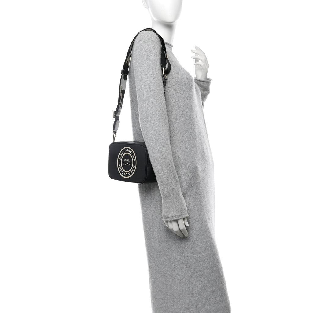 Calfskin Signet Flash Camera Bag Black