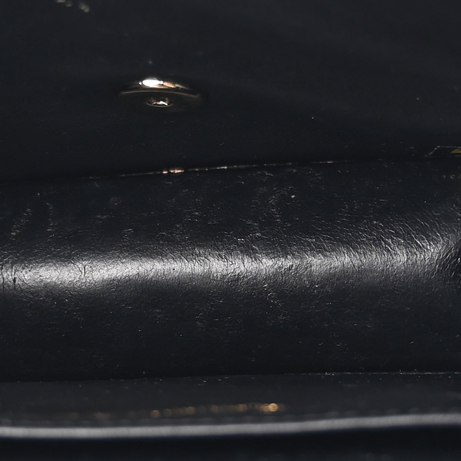 Patent Calfskin Quilted Mini Square Flap Black