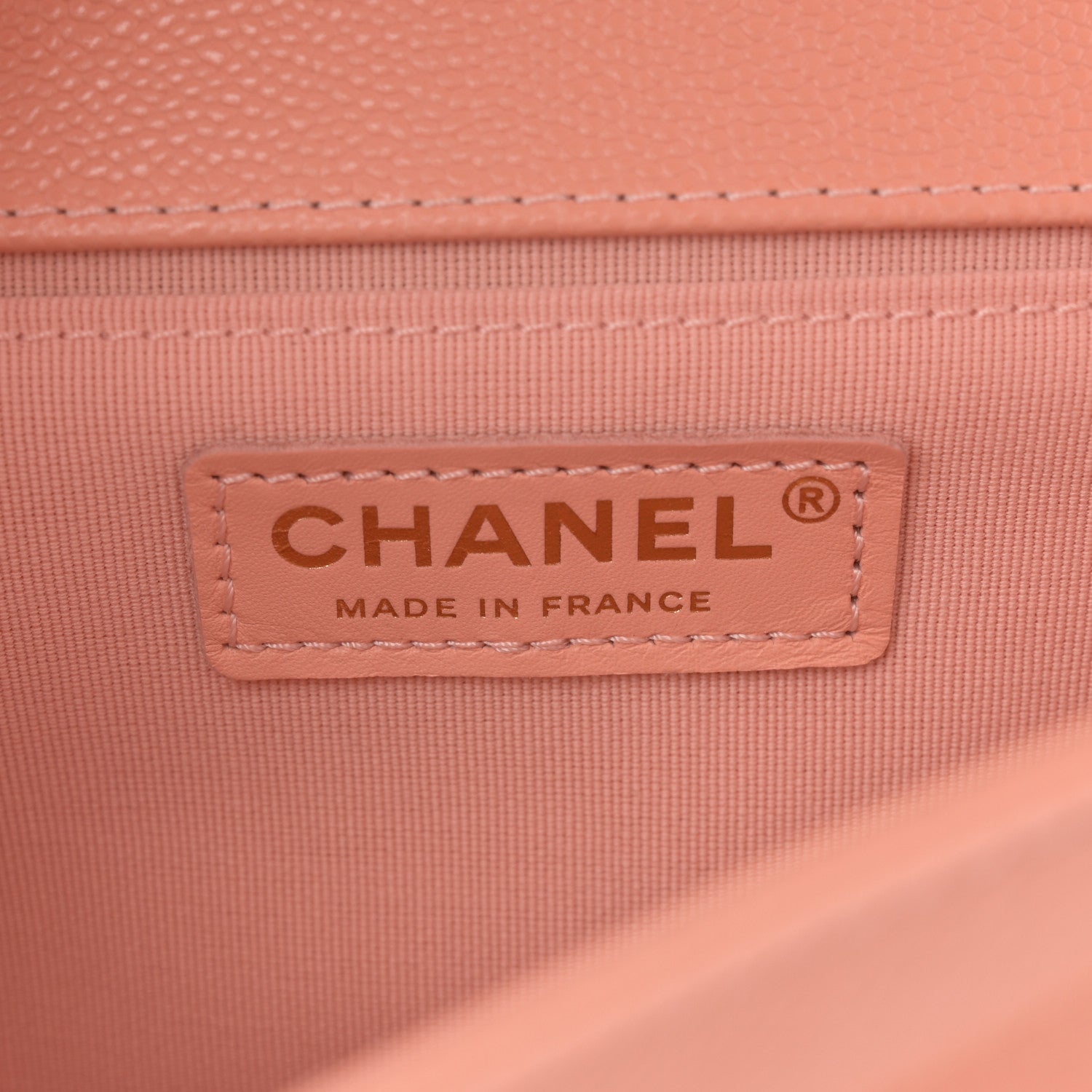 Caviar Chevron Quilted Medium Boy Flap Light Pink