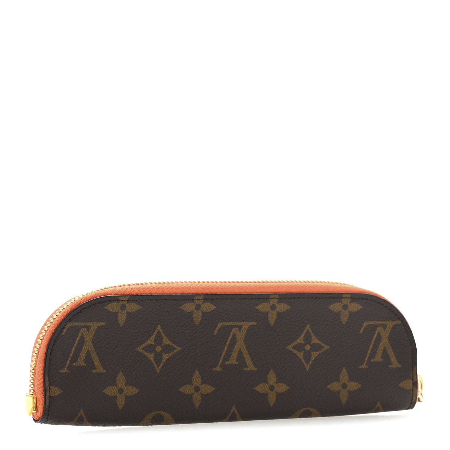 Monogram Charlotte Pencil Pouch Orange