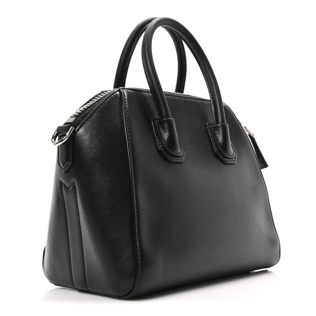 Calfskin Fringe Mini Antigona Black