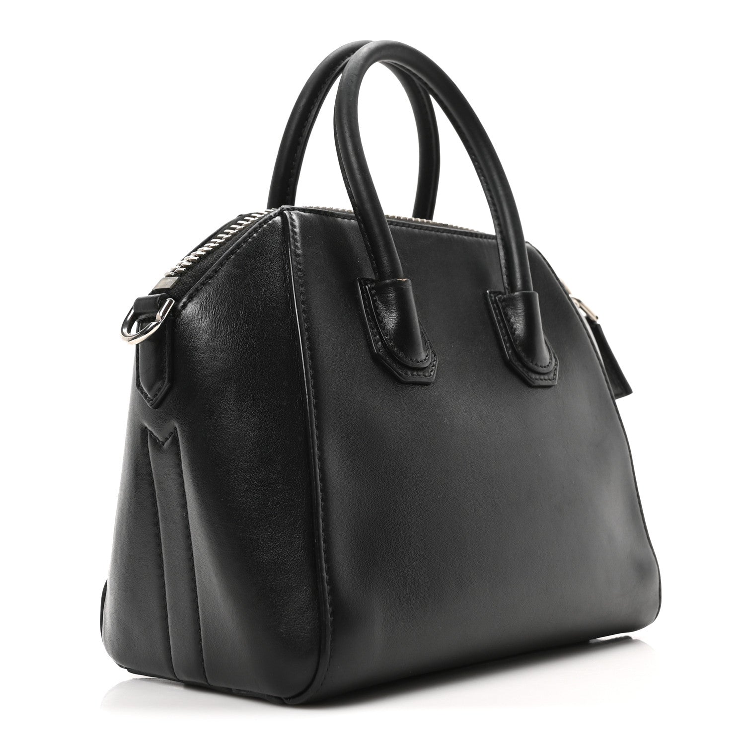 Calfskin Fringe Mini Antigona Black