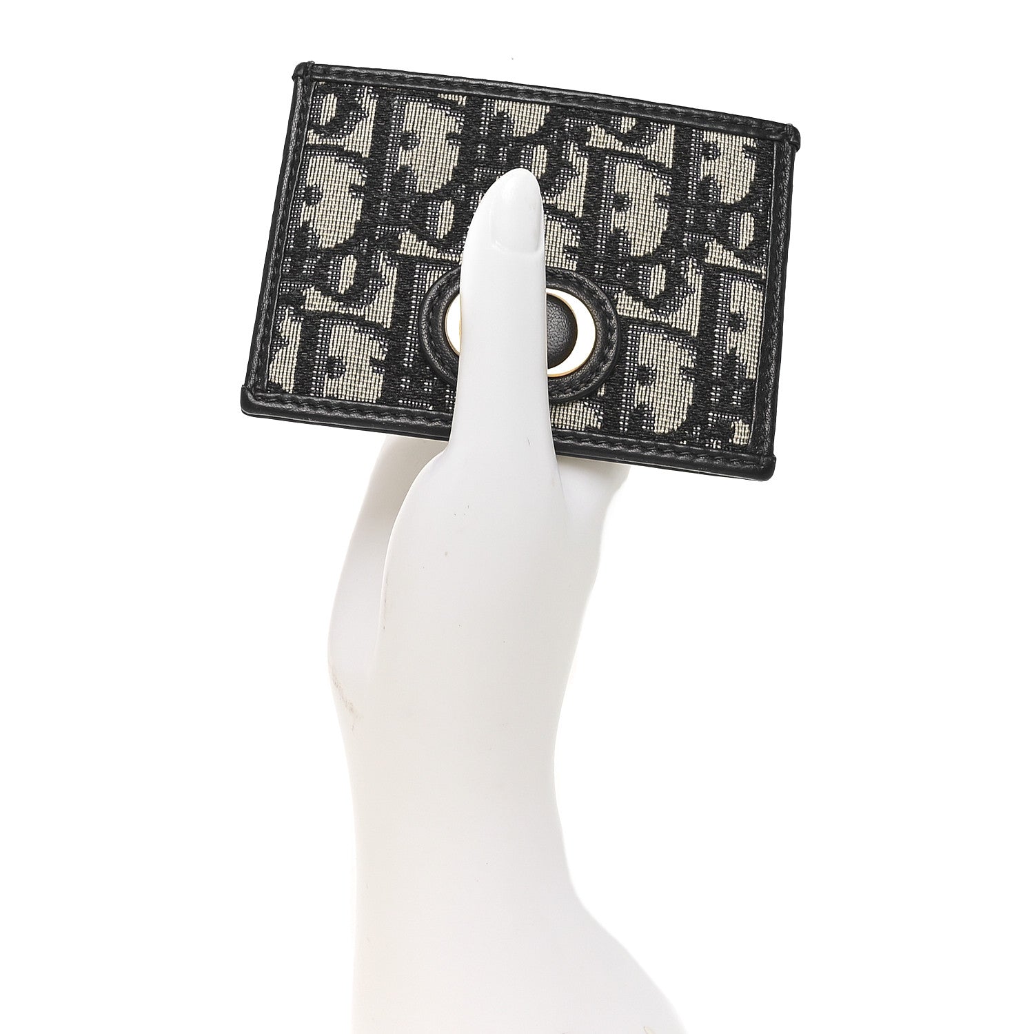 Oblique Calfskin  Holder Black
