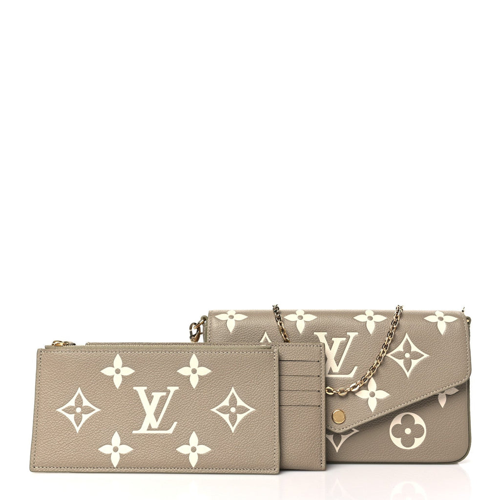 Empreinte Monogram Giant Felicie Pochette Khaki Cream