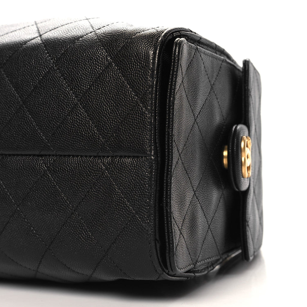 Caviar Quilted Small Chanel 25 Handbag Black