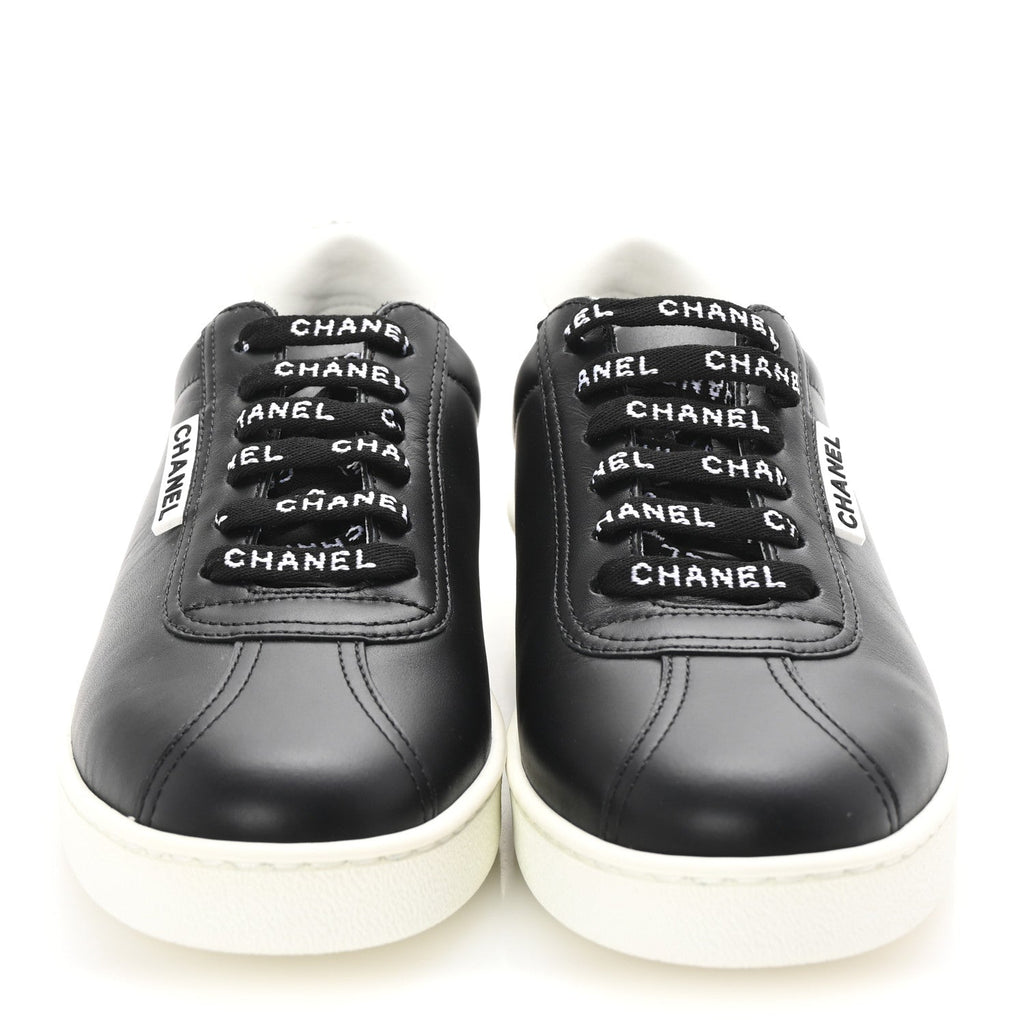 Calfskin CC Womens Sneakers 36.5 Black