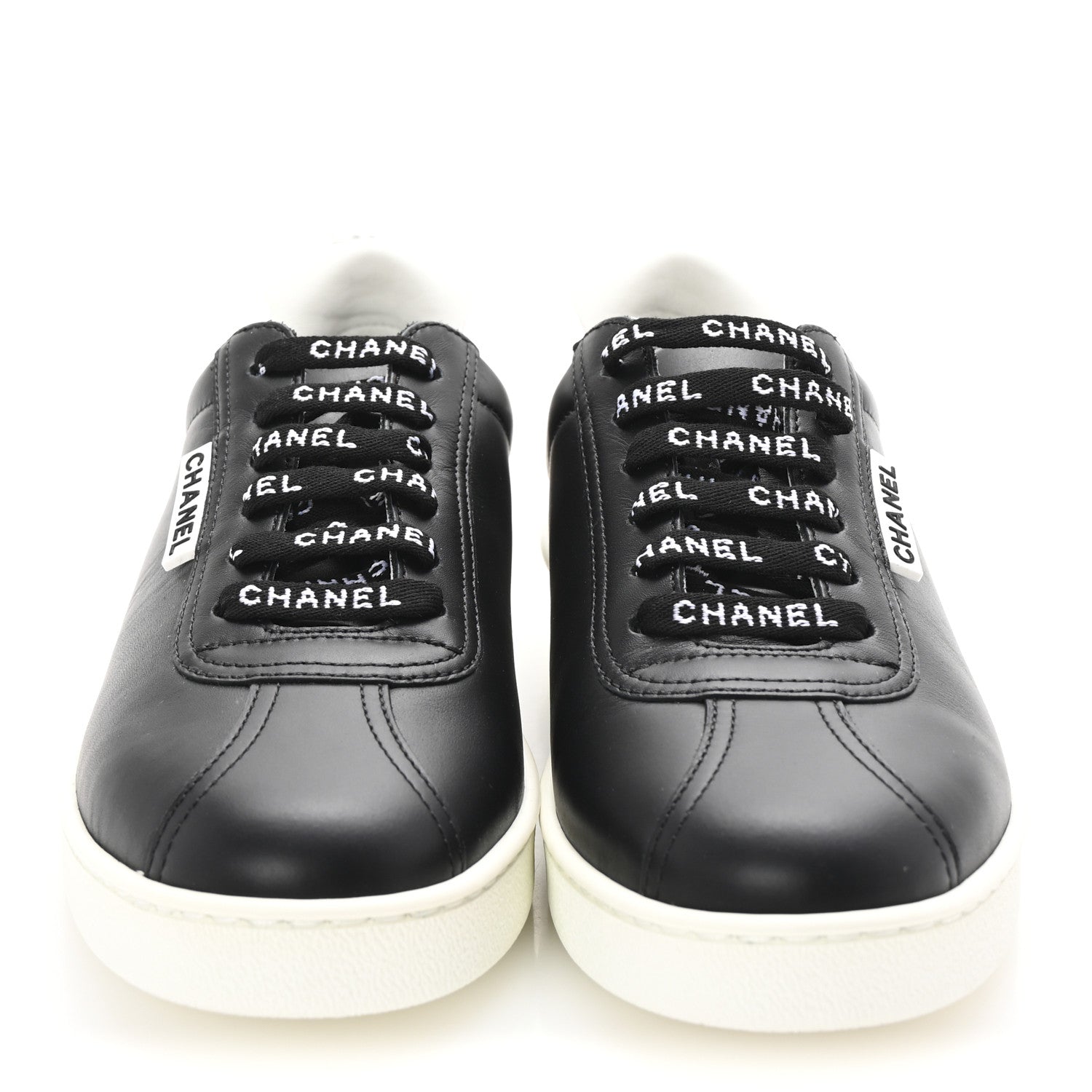Calfskin CC Womens Sneakers 36.5 Black